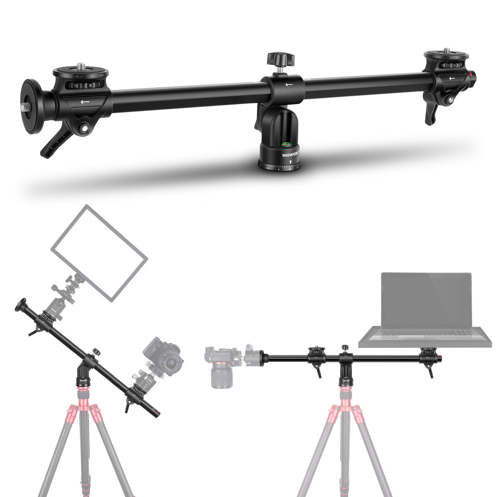 NEEWER Horizontal Tripod Center Axis