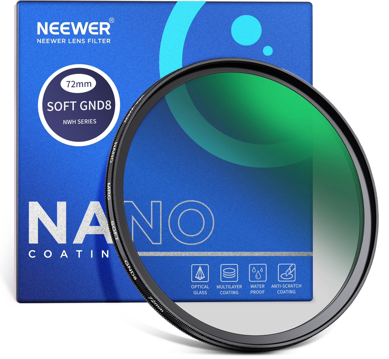 NEEWER 3 Stop HD Soft GND8 Lens Filter