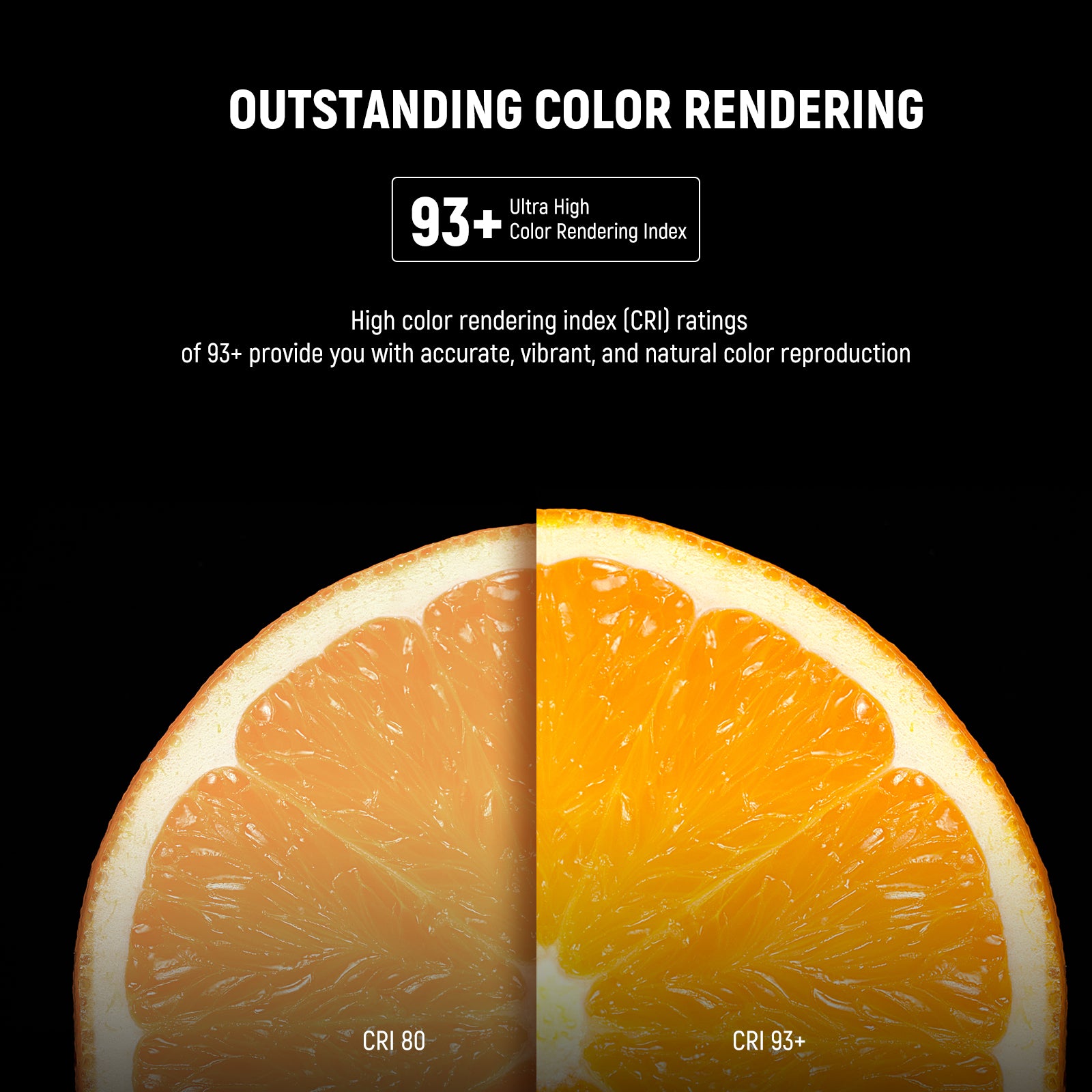 NEEWER T80 24W LED Light Bulb features outstanding color rendering