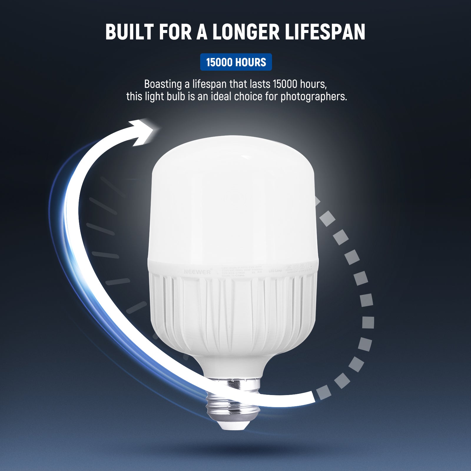 This light bulb is built for a longer lifespan.