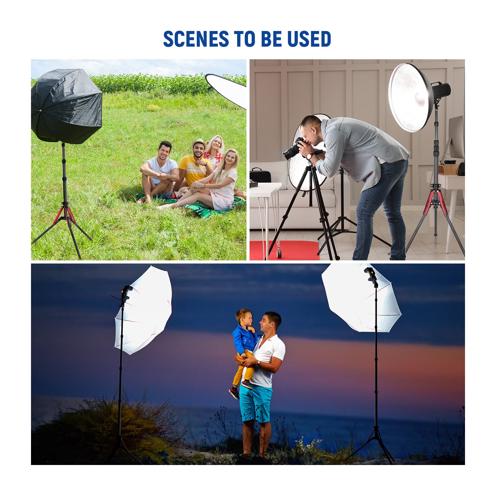 Scenarios for NEEWER ST210R Trabel Light Stand