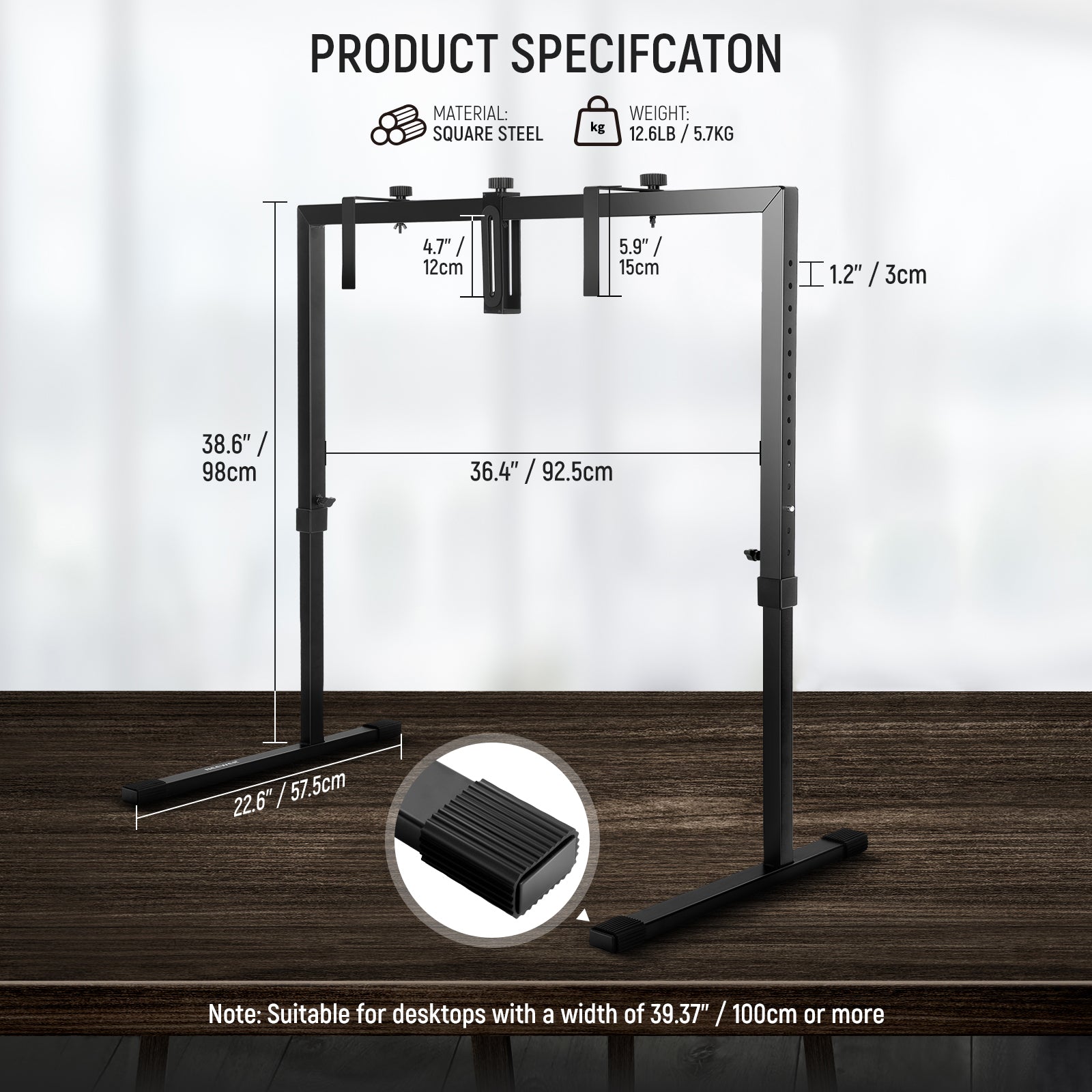 Specifications of the NEEWER ST100 Overhead Camera Mount Rig