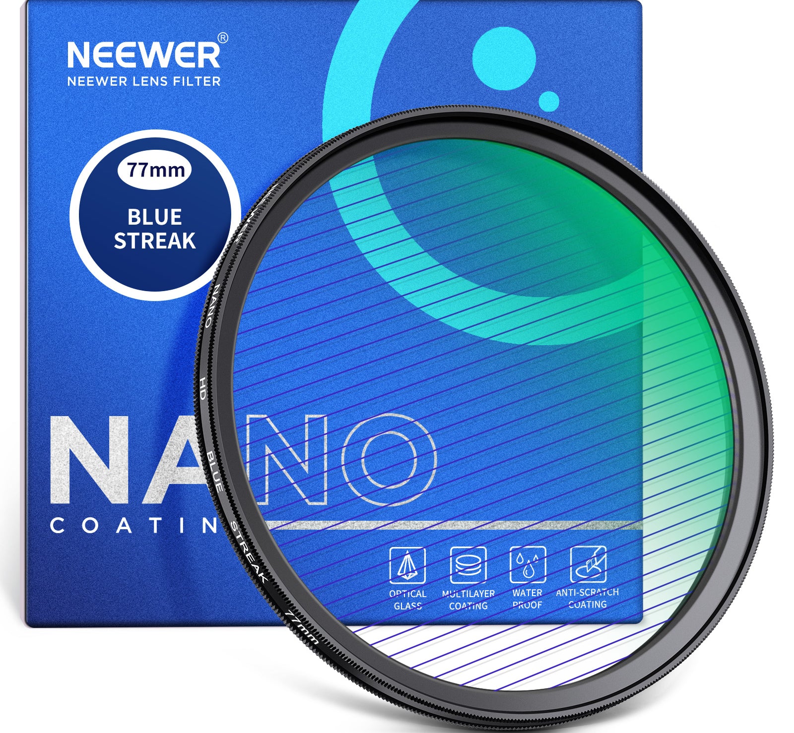 NEEWER HD Blue Streak Lens Filter