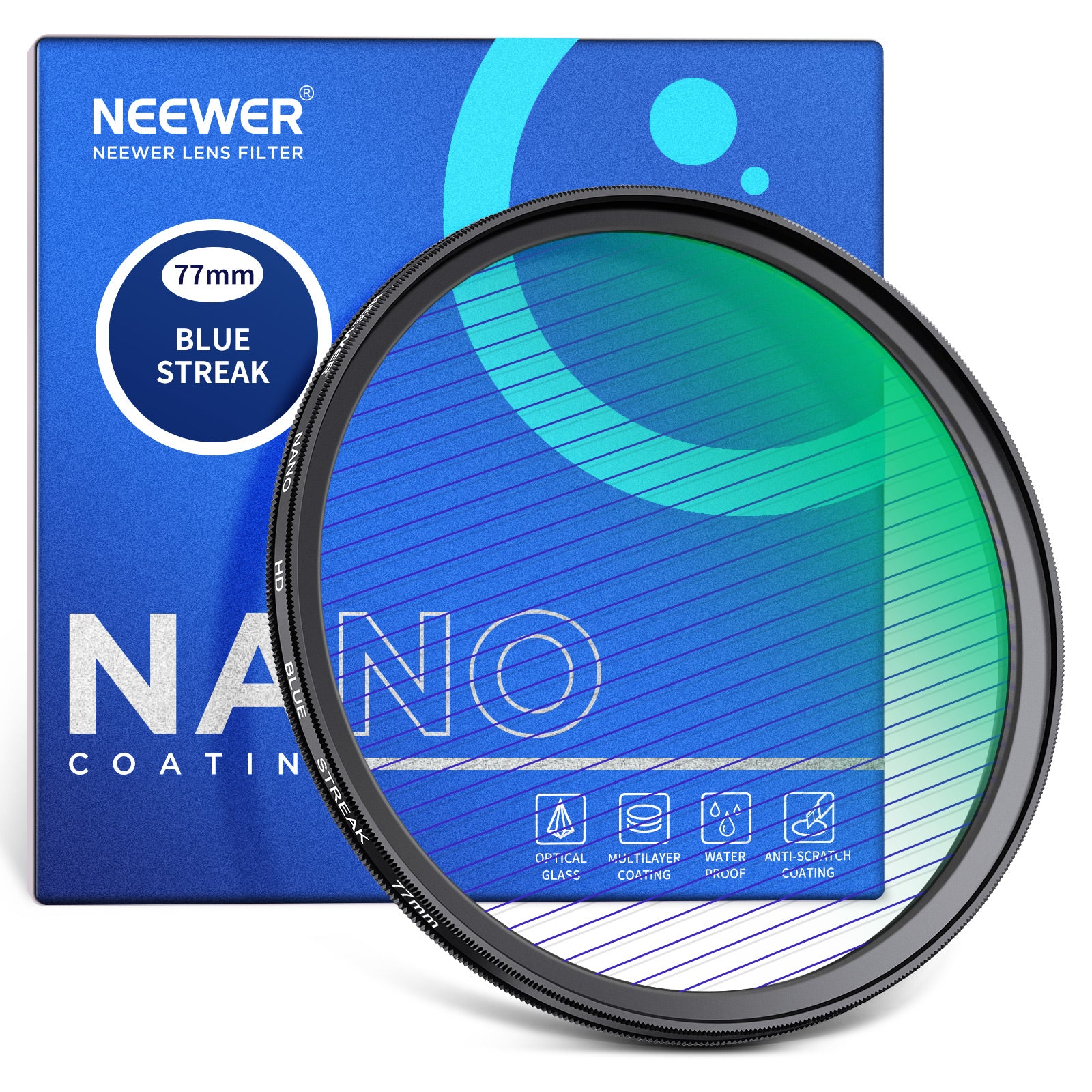 NEEWER HD Blue Streak Lens Filter