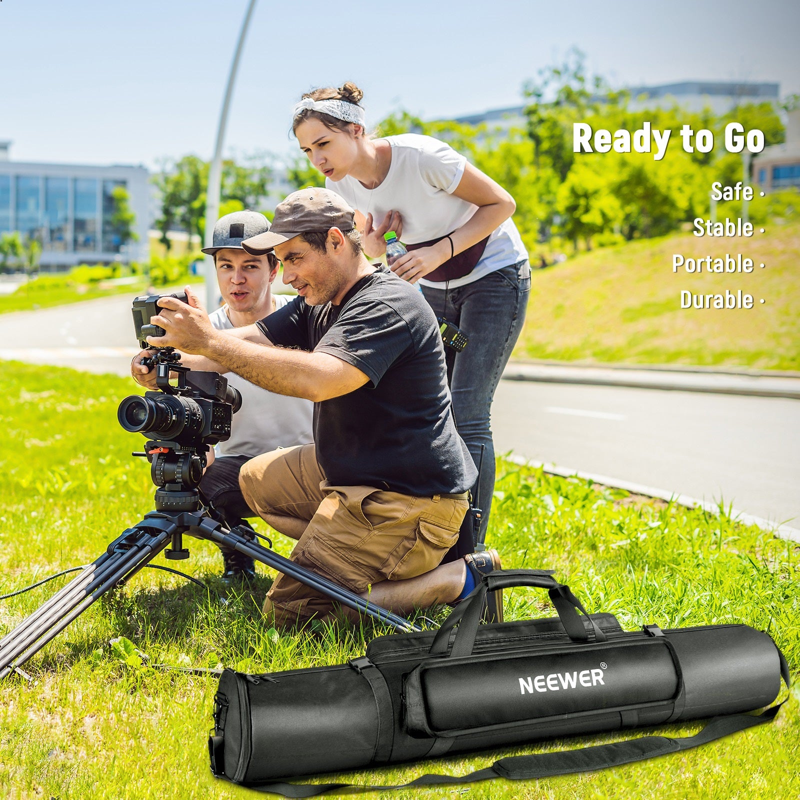 NEEWER 1.2m Tripod Carrying Case makes it possible to pack up your light stand and tripods anytime, anywhere.