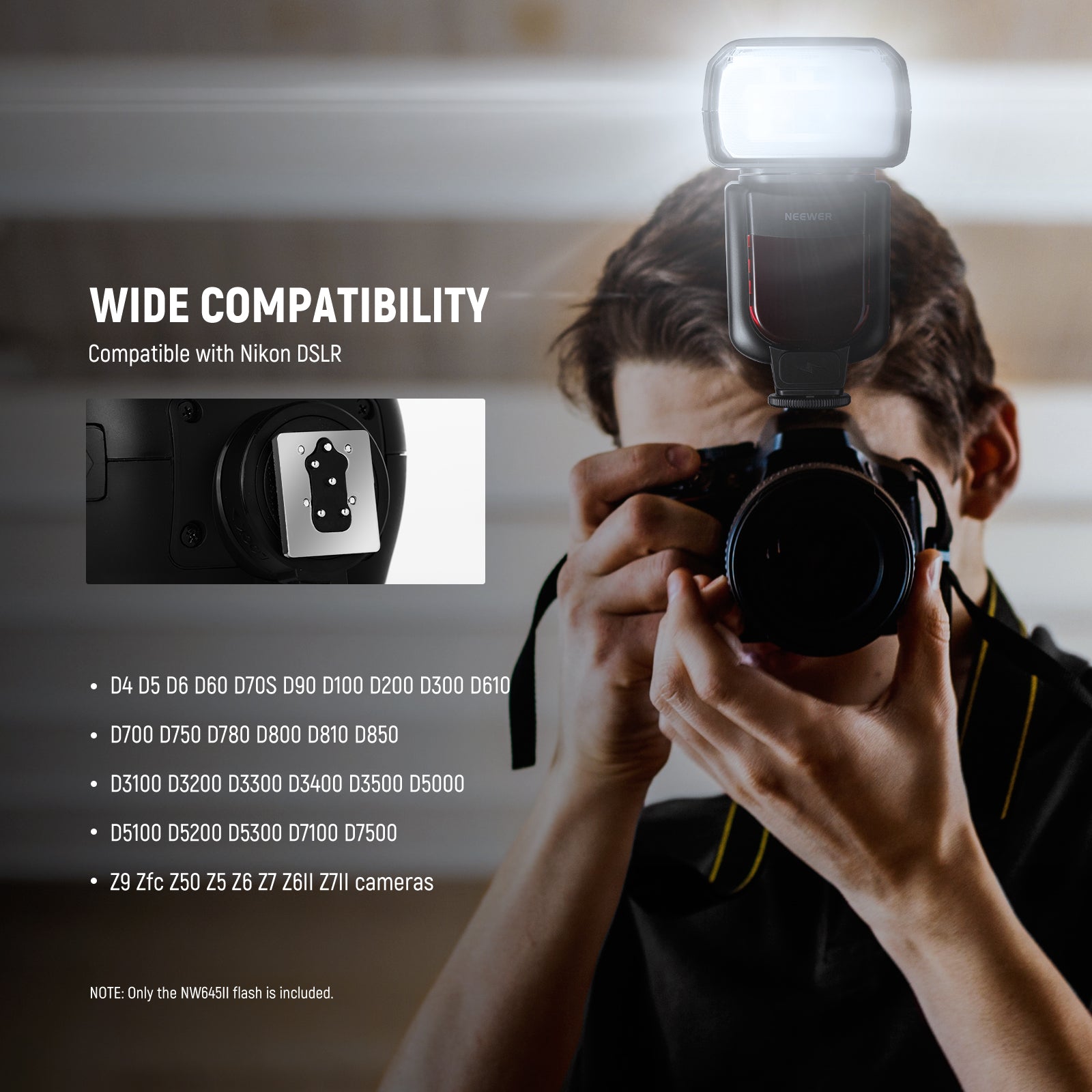 Wide Compatibility of the NEEWER Upgraded NW645II-N Speedlite