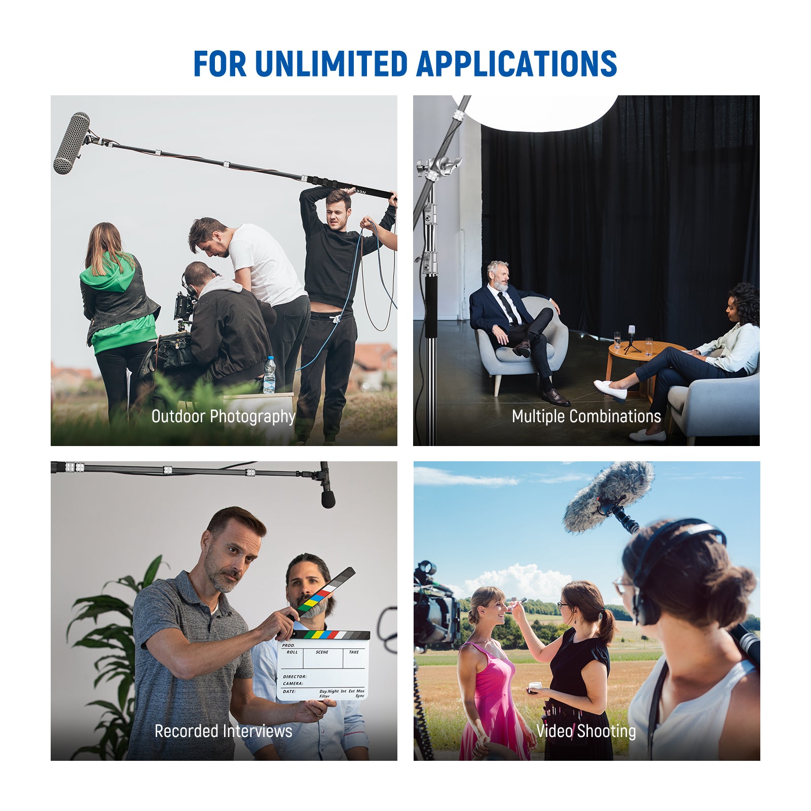 Scenarios for NEEWER MS-300C Mic Boom