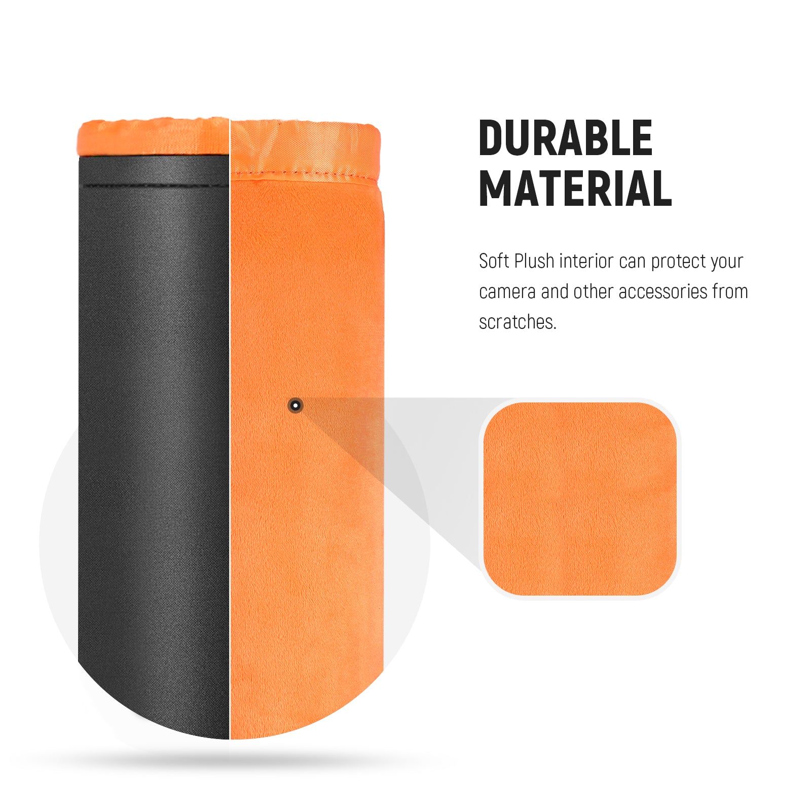 NEEWER Lens Pouch is made of durable material.