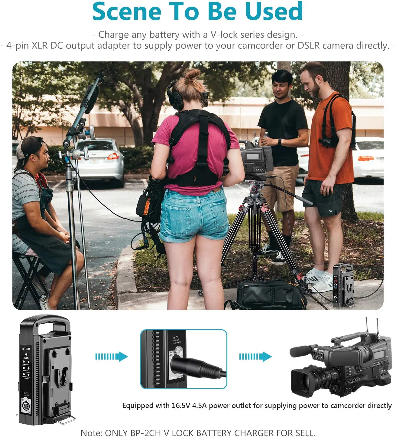 Scenarios for NEEWER NW-BP-2CH Dual Channel V Lock Battery Charger