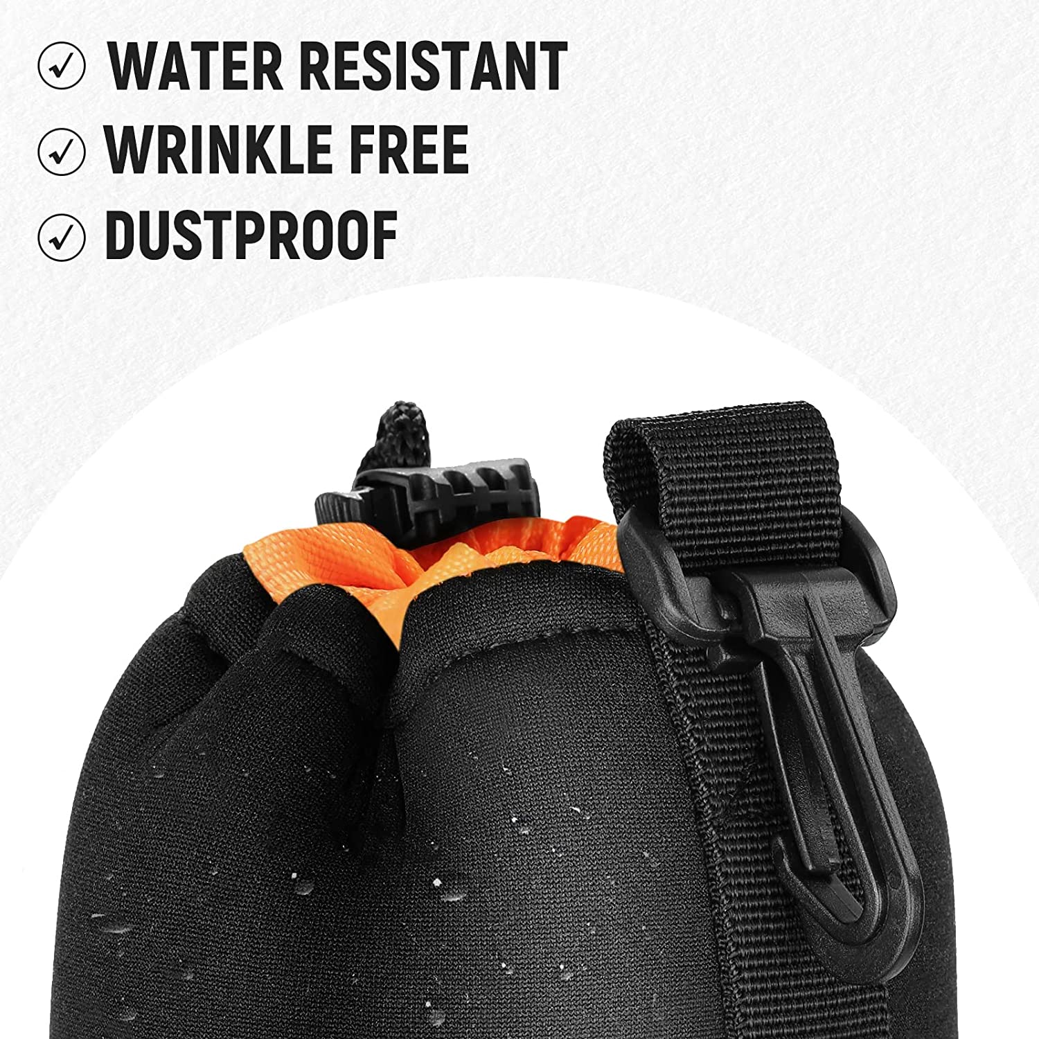 NEEWER Lens Pouch can protect your lenses from scratches