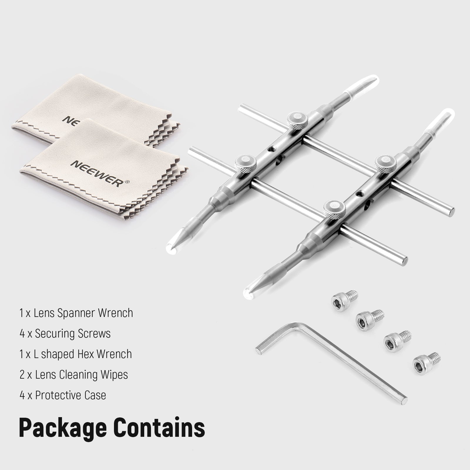 Package Contents of the NEEWER HW-05 Lens Spanner Wrench Tool