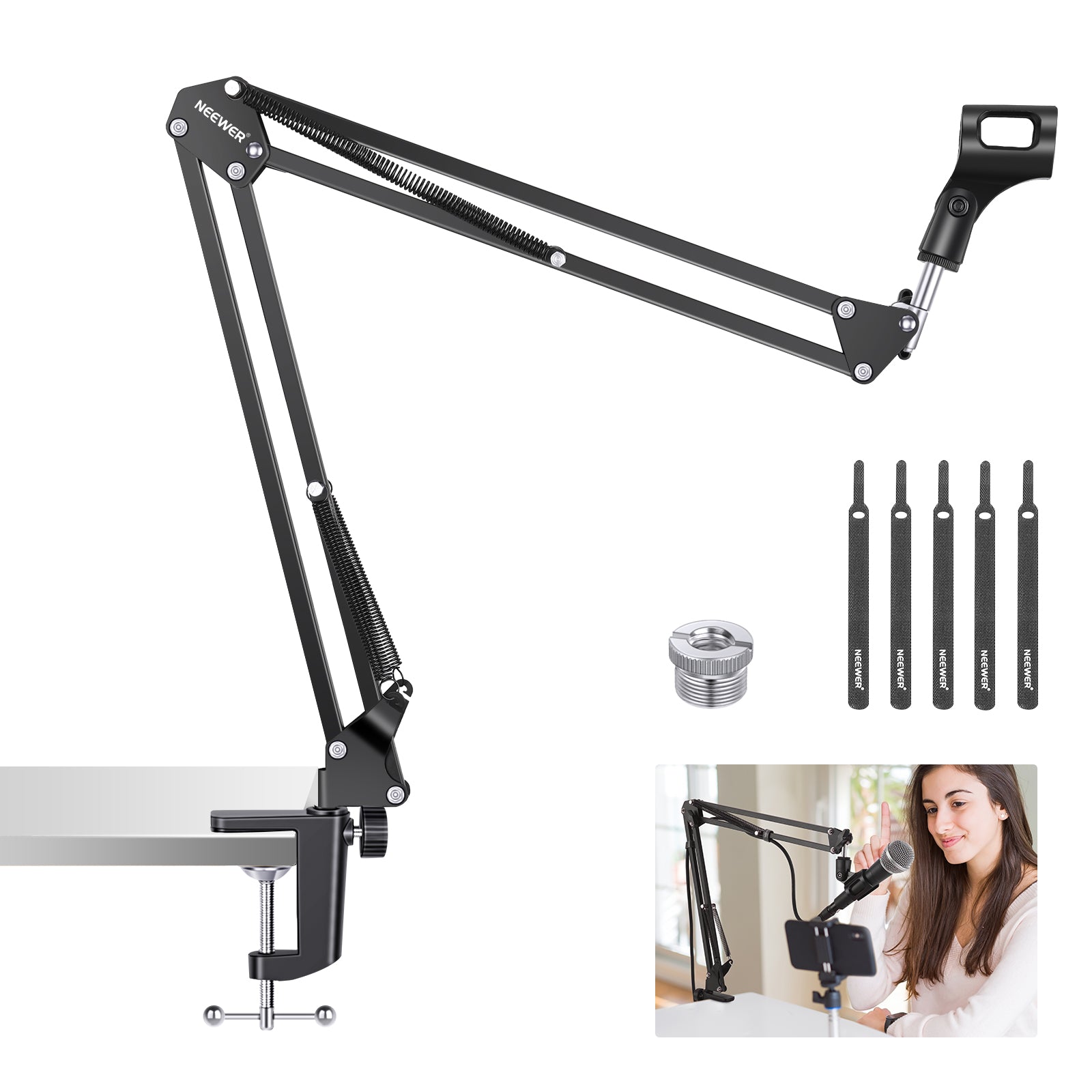 NEEWER NW-35 Adjustable Desk Microphone Boom Arm