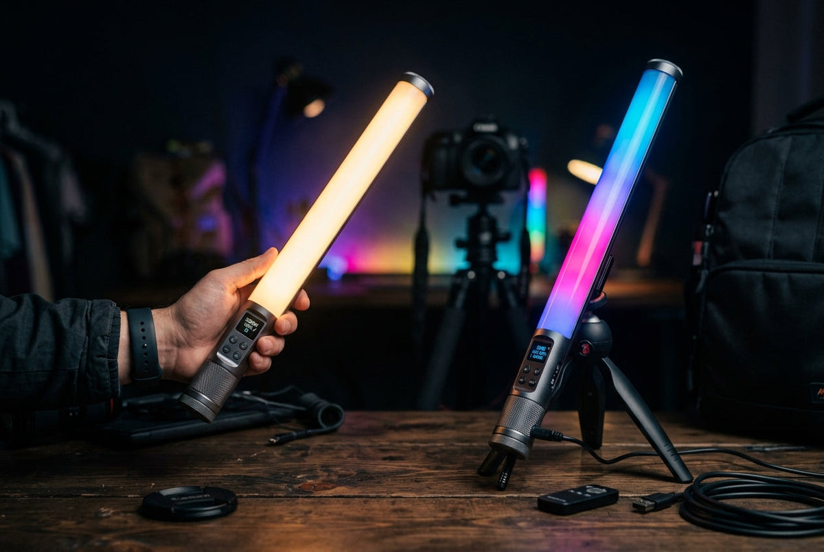 Best Portable LED Tube Lights: Bi-Color & RGB