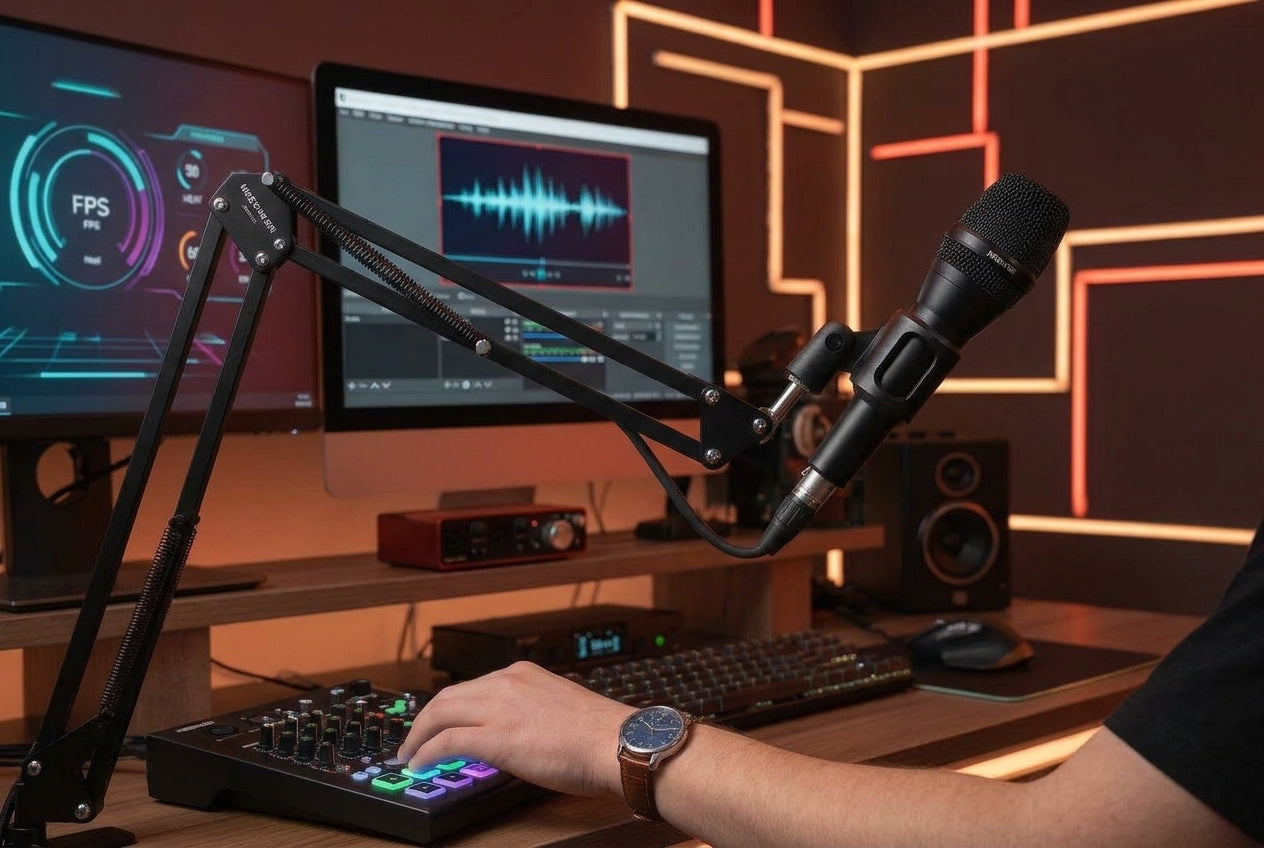 Mic Boom Arm Guide: 4 Options for Different Recording Setups