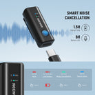 Activate -30dB noise cancellation with 1 click to minimize unwanted ambient noise.