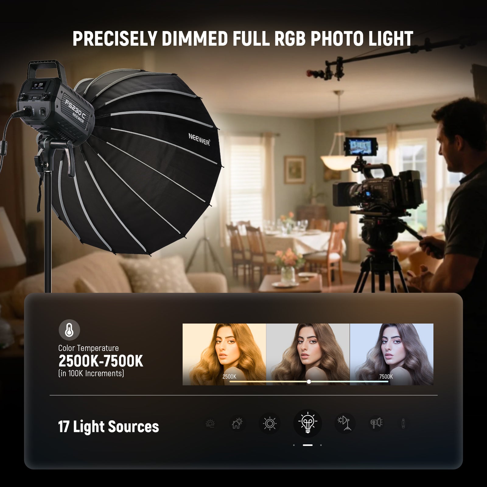 NEEWER FS230C 230W RGB LED Video Light