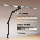 NEEWER DL01 Architect Desk Lamp offers 5 CCT settings.