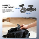 NEEWER CA162 Super Clamp Action Camera Mount Kit is lightweight and compact.