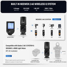 NEEWER Z2II Round Head Flash Speedlite features a 2.4G Wireless System