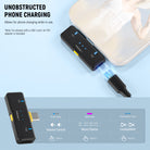 NEEWER KM23 Max Wireless Lavalier Microphone allows for phone charging while in use.