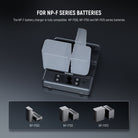 NEEWER NW-F4R 4 Channel Charger is compatible with NP-F Series Batteries