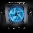 NEEWER AS1200B Bi-Color COB LED Studio Video Light features a smart cooling fan.