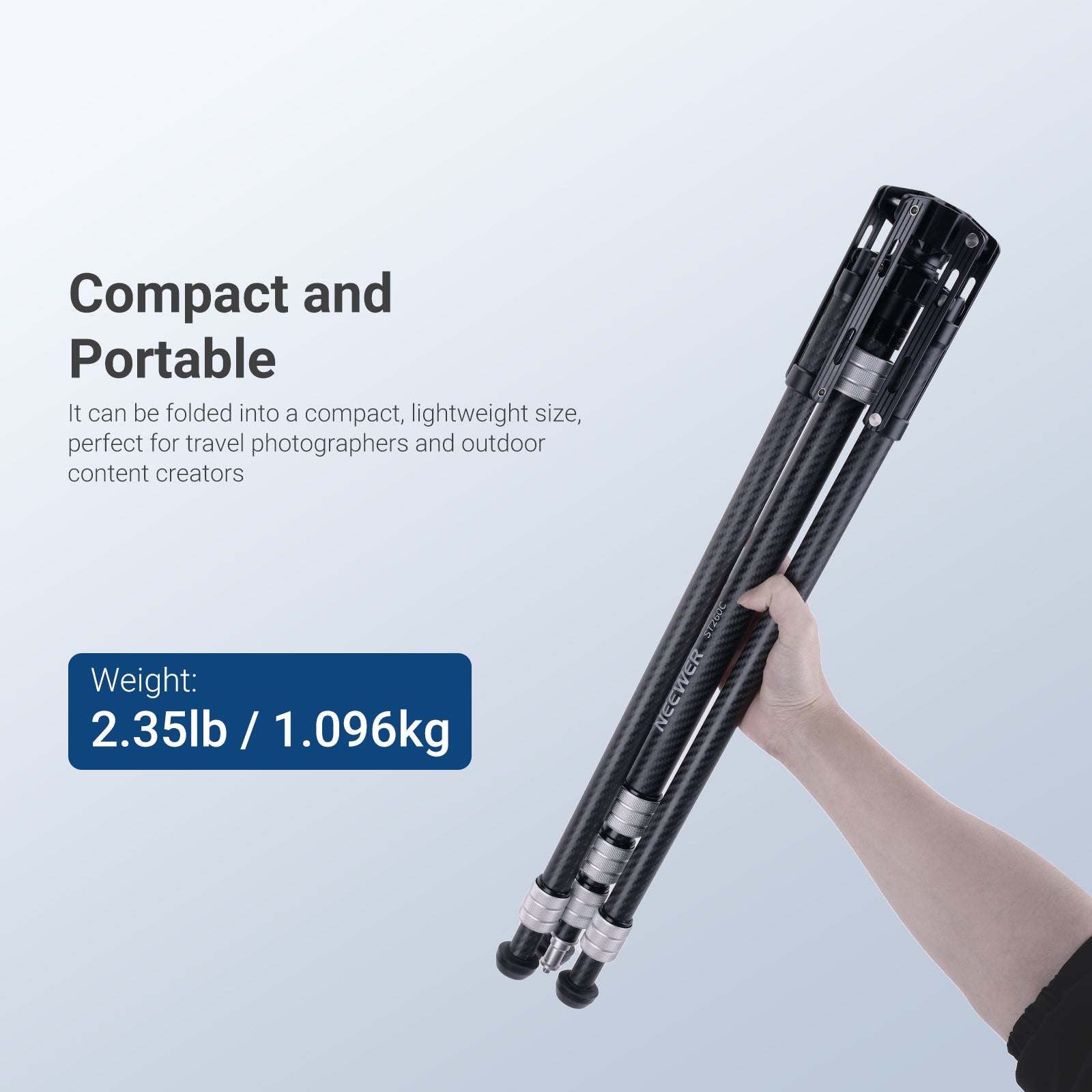 NEEWER ST260C Impact Resistant Carbon Fiber Light Stand
