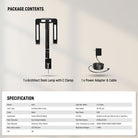 Specifications of the NEEWER DL01 Architect Desk Lamp