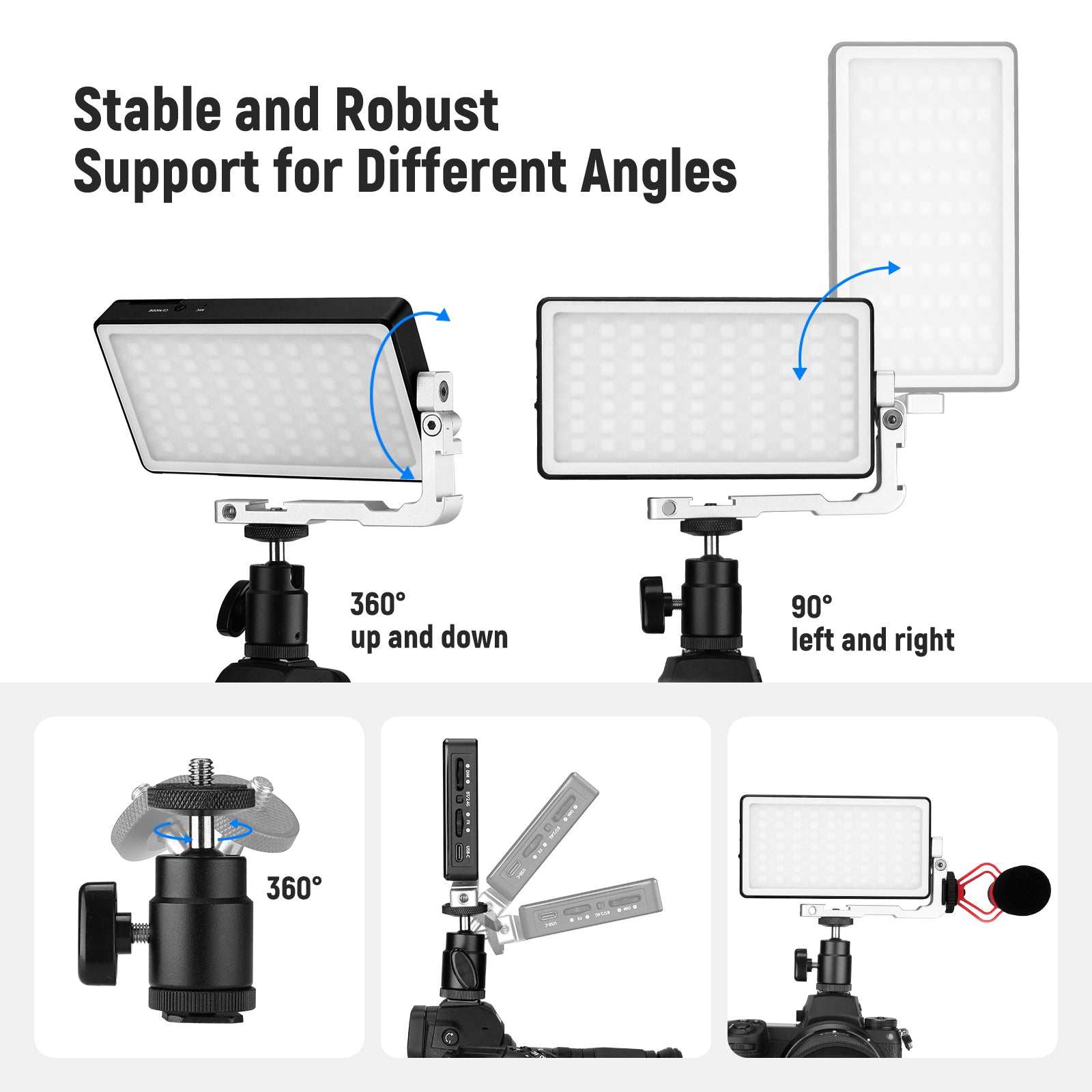 NEEWER SL90 Aluminum Alloy RGB LED Panel Video Light