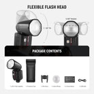 Package Contents of the NEEWER Z2II Round Head Flash Speedlite Kit