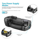 NEEWER Replacement Battery Grip can hold 1 pcs of EN-EL battery.