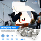 NEEWER SC320 320cm Stainless Steel C Stand comes with a metal grip heads.