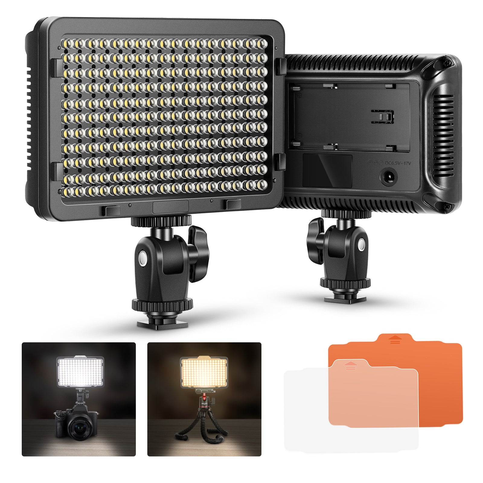Neewer On-Camera Dimmable 176 LED Lighting Panel 66600239 B&H