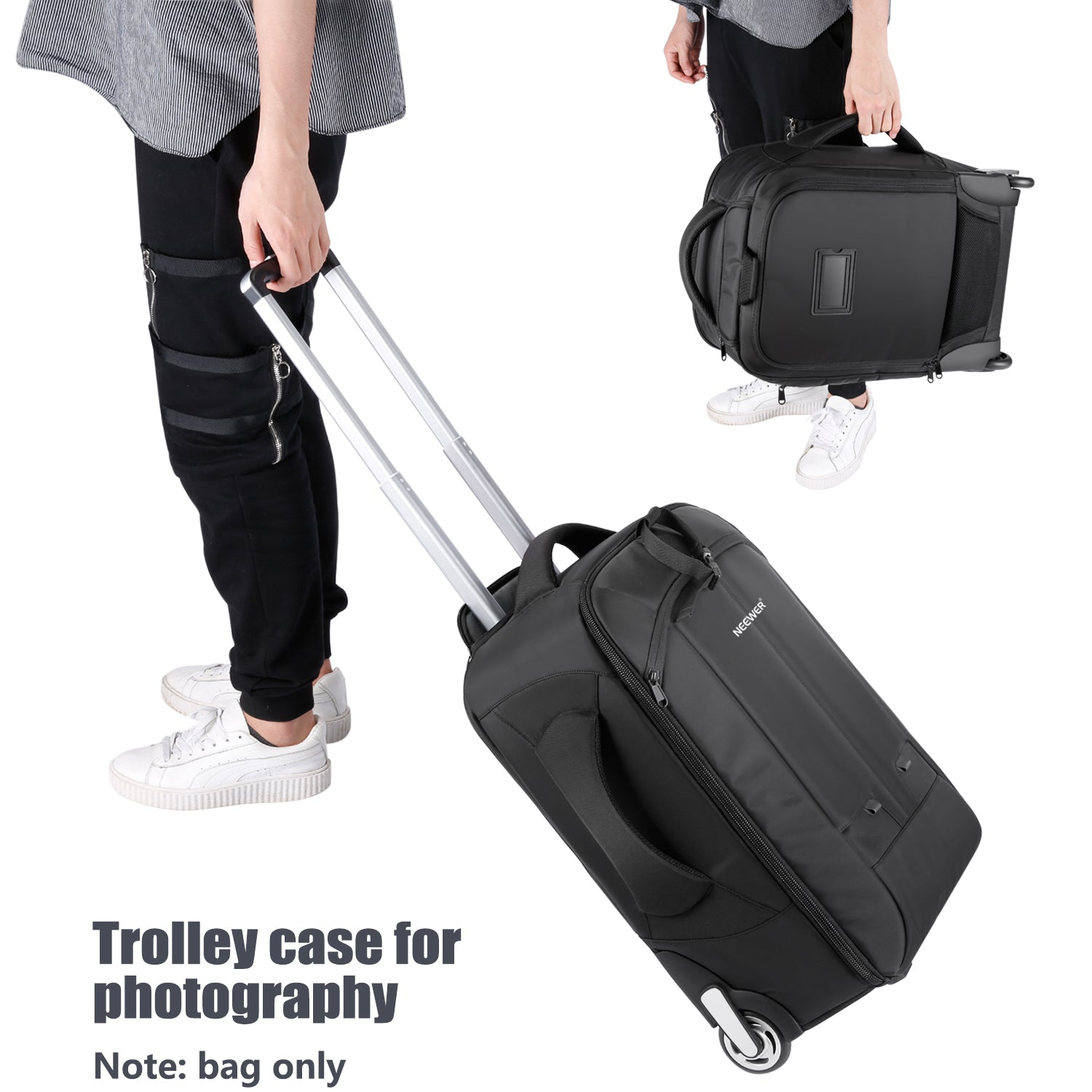 Black Polycarbonate Safari Trolley Bags for Travel, 55 cm Cabin Suitcase,  Number Of Wheel: 4, Size: 55cms at Rs 2800/piece in Mumbai