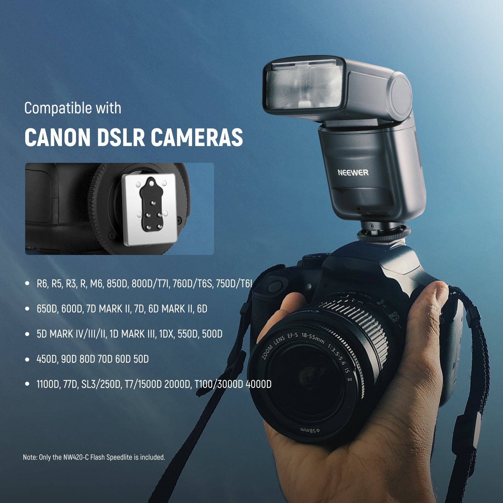 Godox V1 V1-C Flash for Canon Camera Flash Speedlite, 1/8000S HSS 76Ws 2.4G  Wireless Round Head Speedlight for Canon 6D 7D 50D 60D 500D 550D 600D 650D