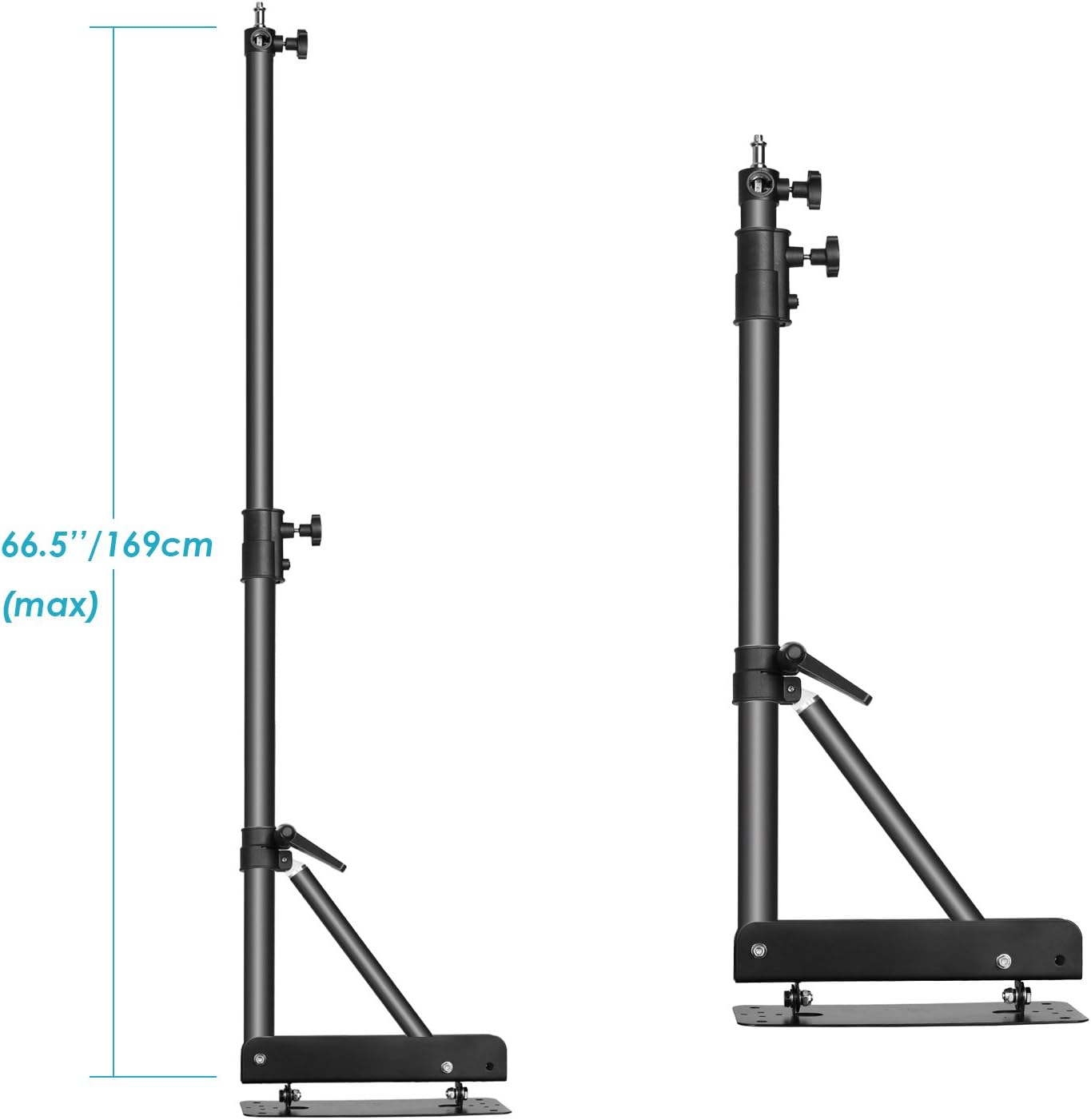 NEEWER 169cm Triangle Wall Mount can be fixed on a solid wall