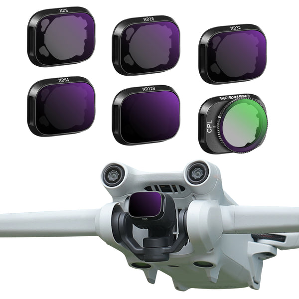 Goshyda ND Filter Set, 3pcs CPL ND8 ND16, Aluminum Frame Optical Glass, Multi-Coated Drone Camera Lens Filter Accessories, For DJI Mini 3 Pro