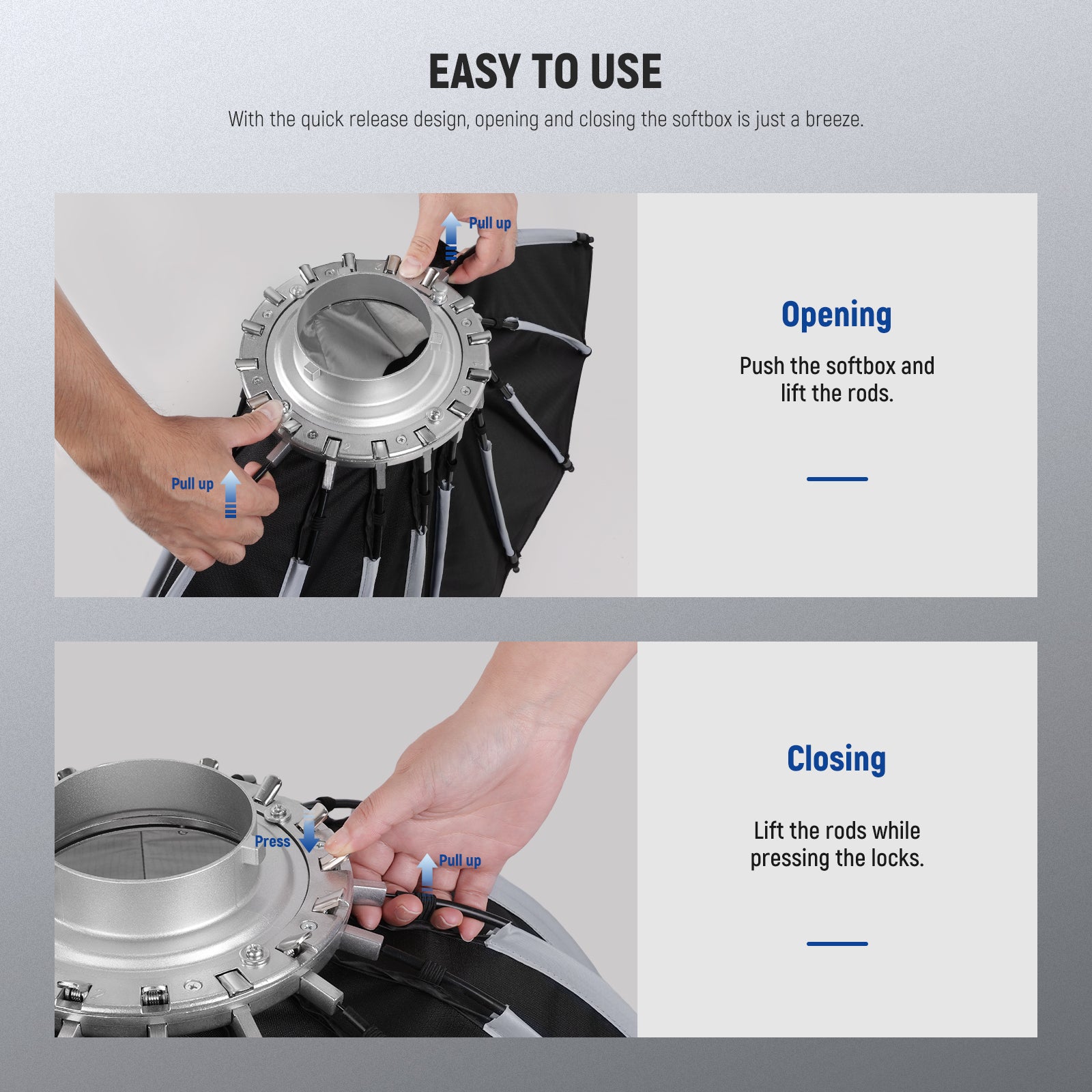 NEEWER Quick Release Hexadecagon Parabolic Softbox