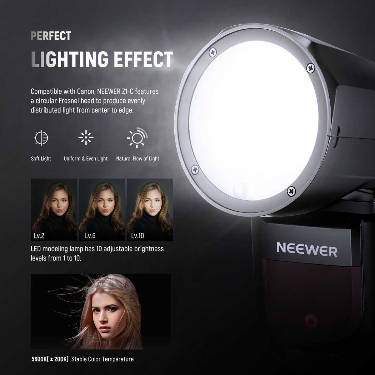 NEEWER Z1C TTL Speedlite Flash For Canon Cameras NEEWER