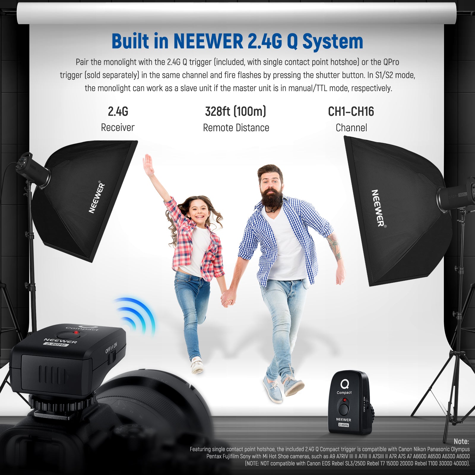 NEEWER アップグレードS101-300Wスタジオモノライト - カメラ