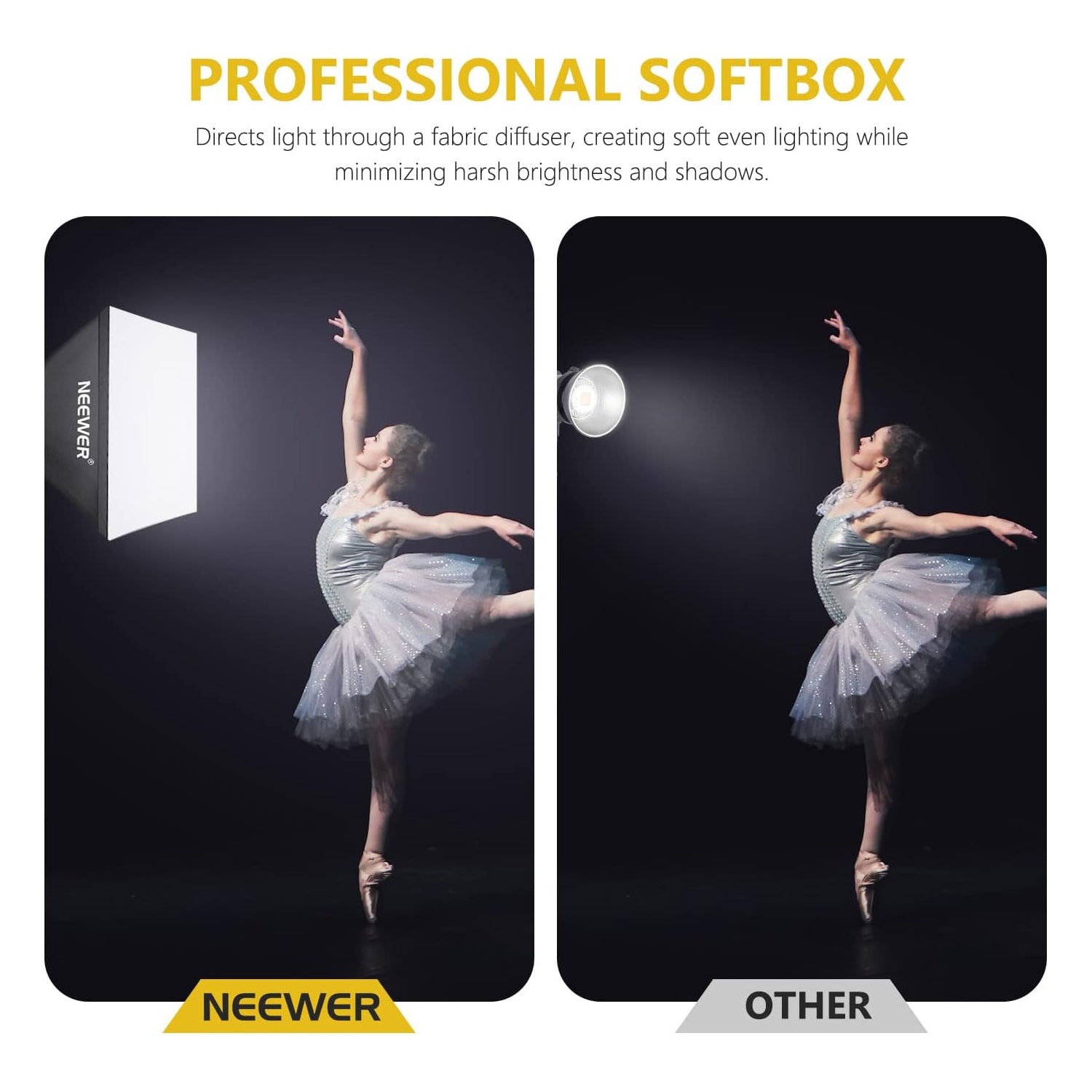 NEEWER 24x24/60x60CM 700W Photography Softbox Kit