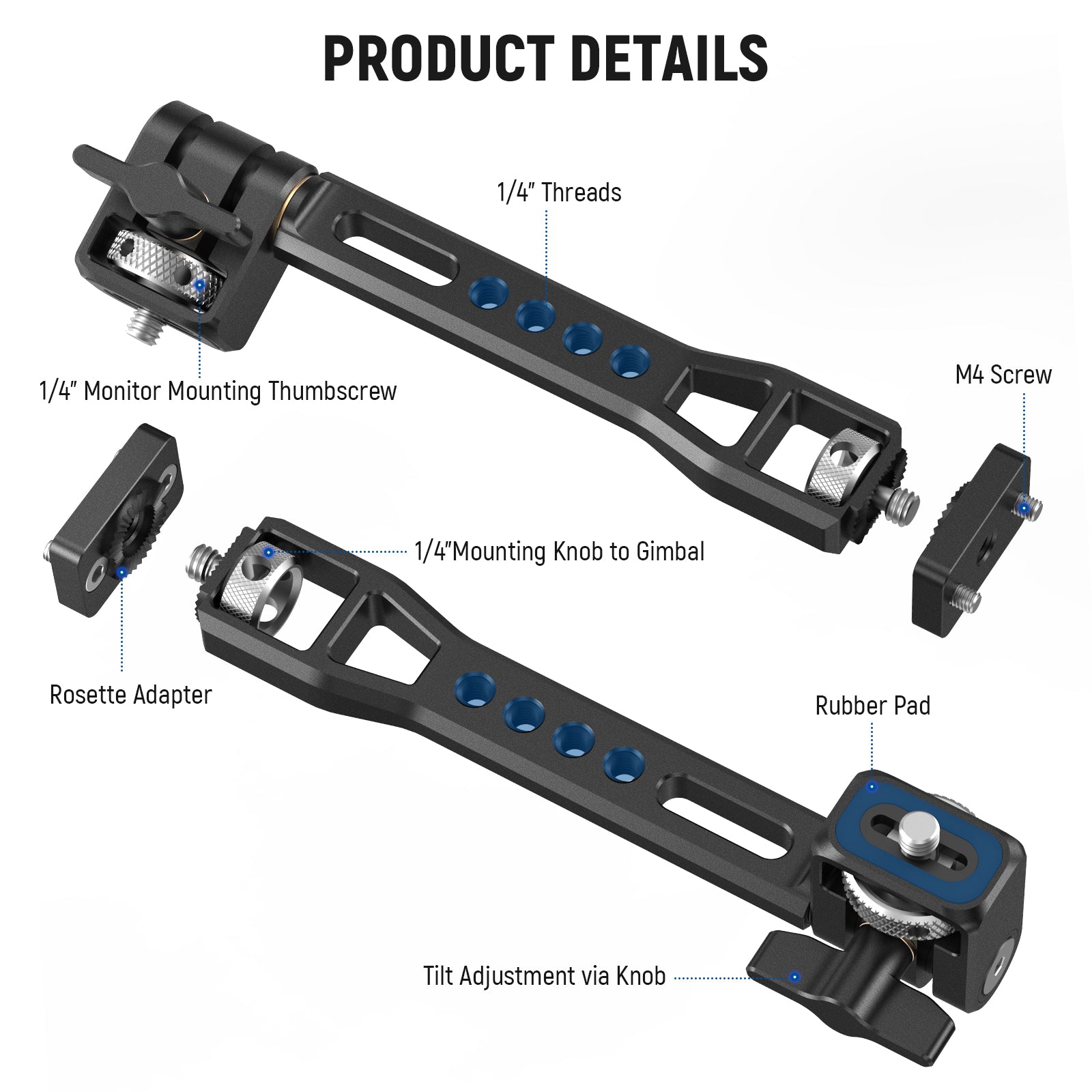 NEEWER GA005 Field Monitor Mount for Gimbal Stabilizer