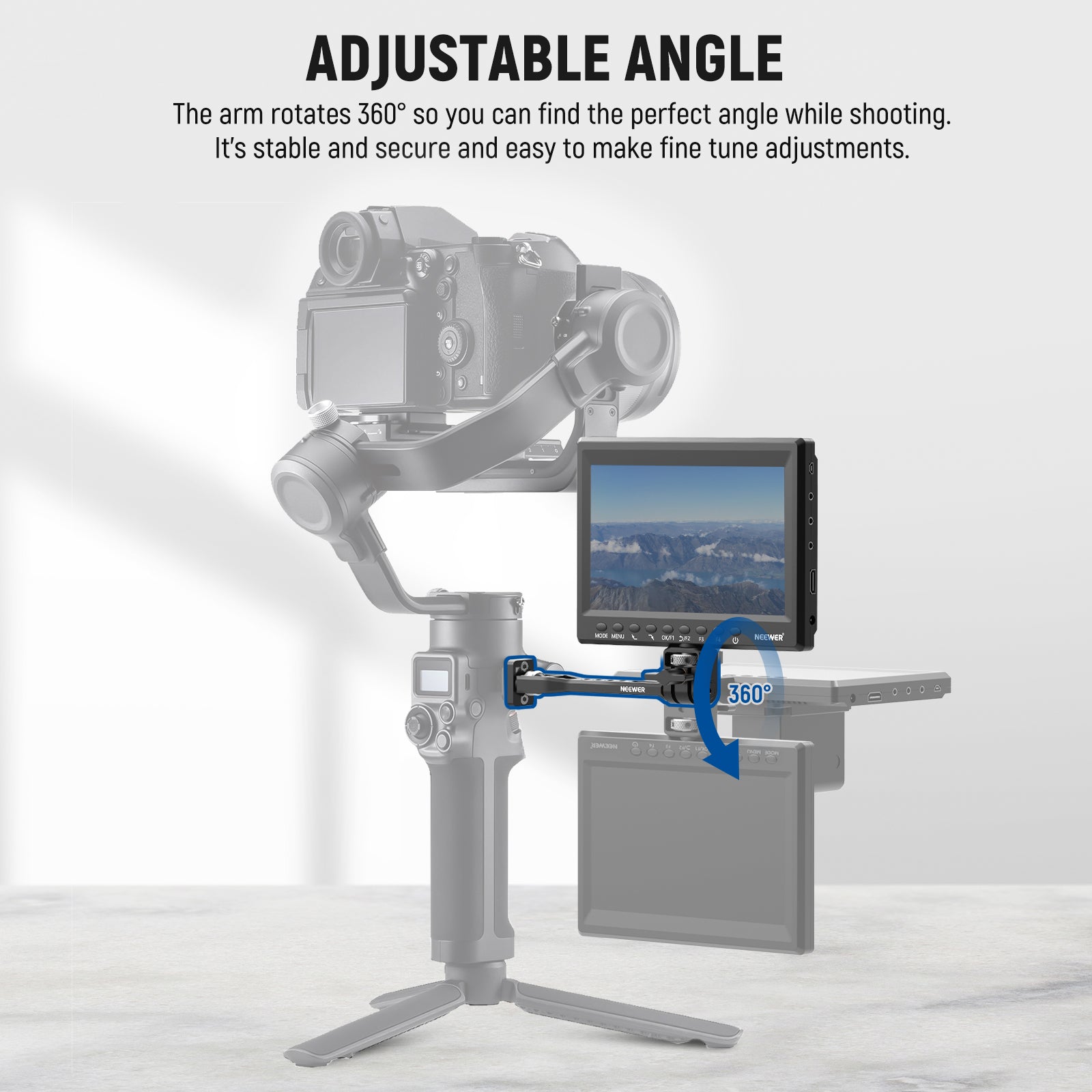 NEEWER GA005 Field Monitor Mount for Gimbal Stabilizer