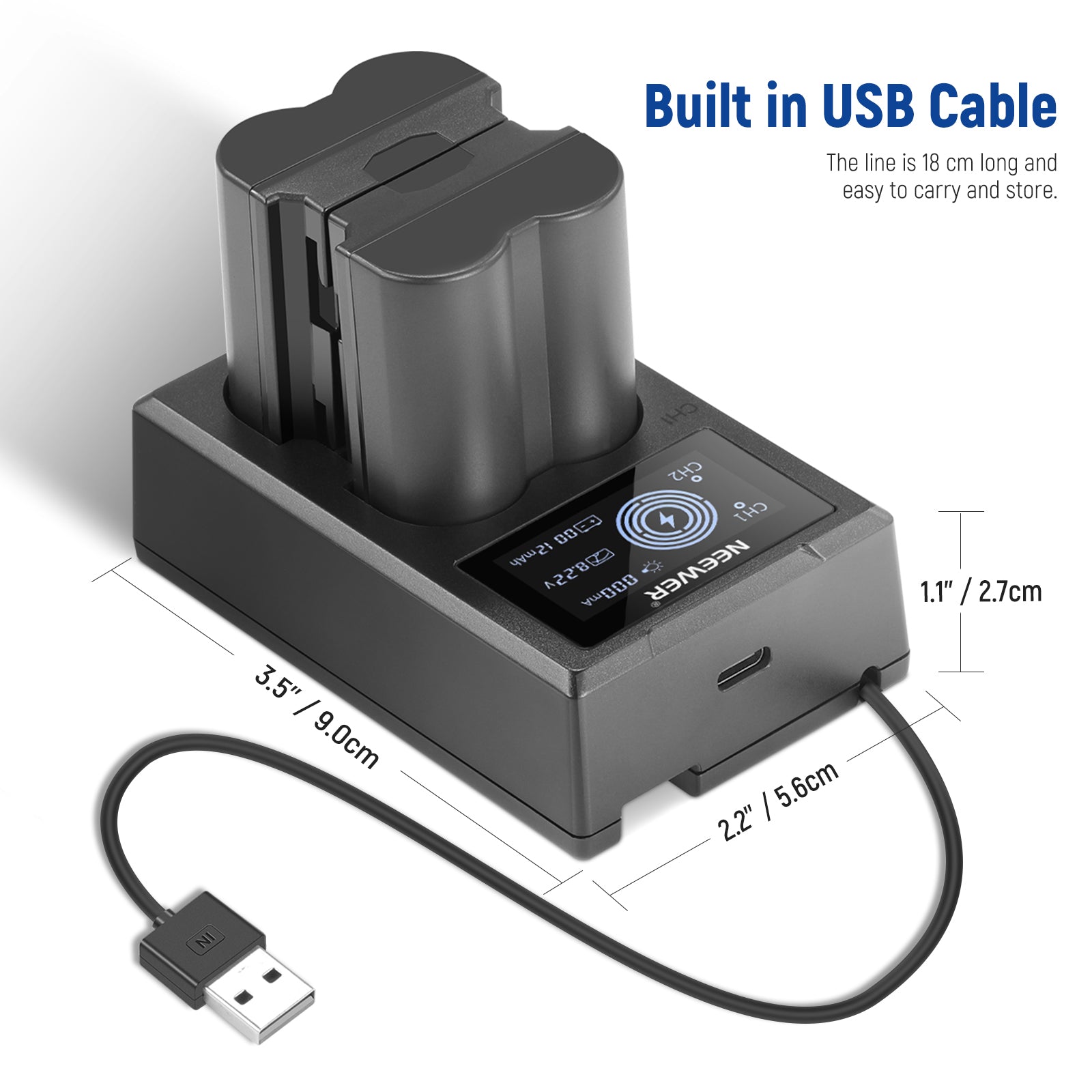 NEEWER NP-W235 Camera Battery Charger Set for Fujifilm