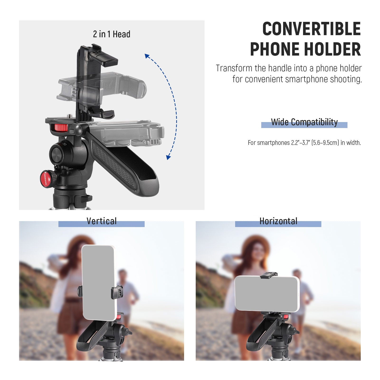 NEEWER TS003 Mini Tripod for Camera and Phone with Handle