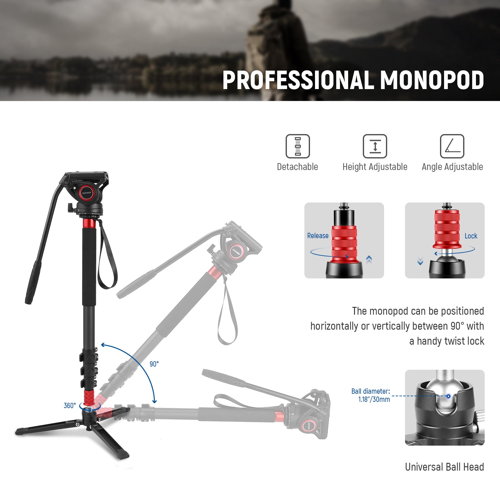 NEEWER TP71 Professional Monopod 