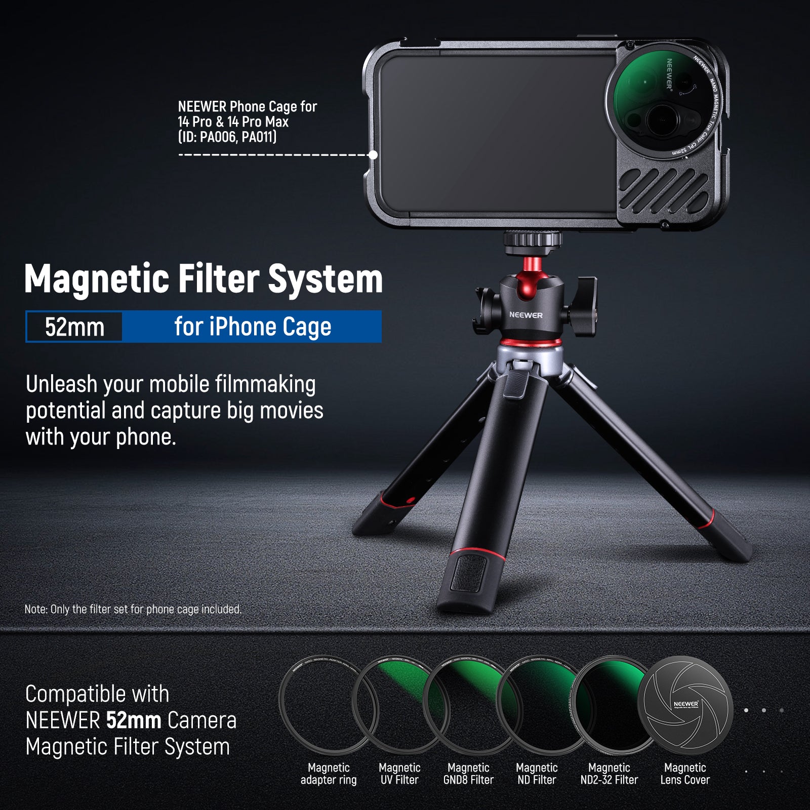 Neewer Magnetic Effect Filters for iPhone Cage - Thumbnail 3
