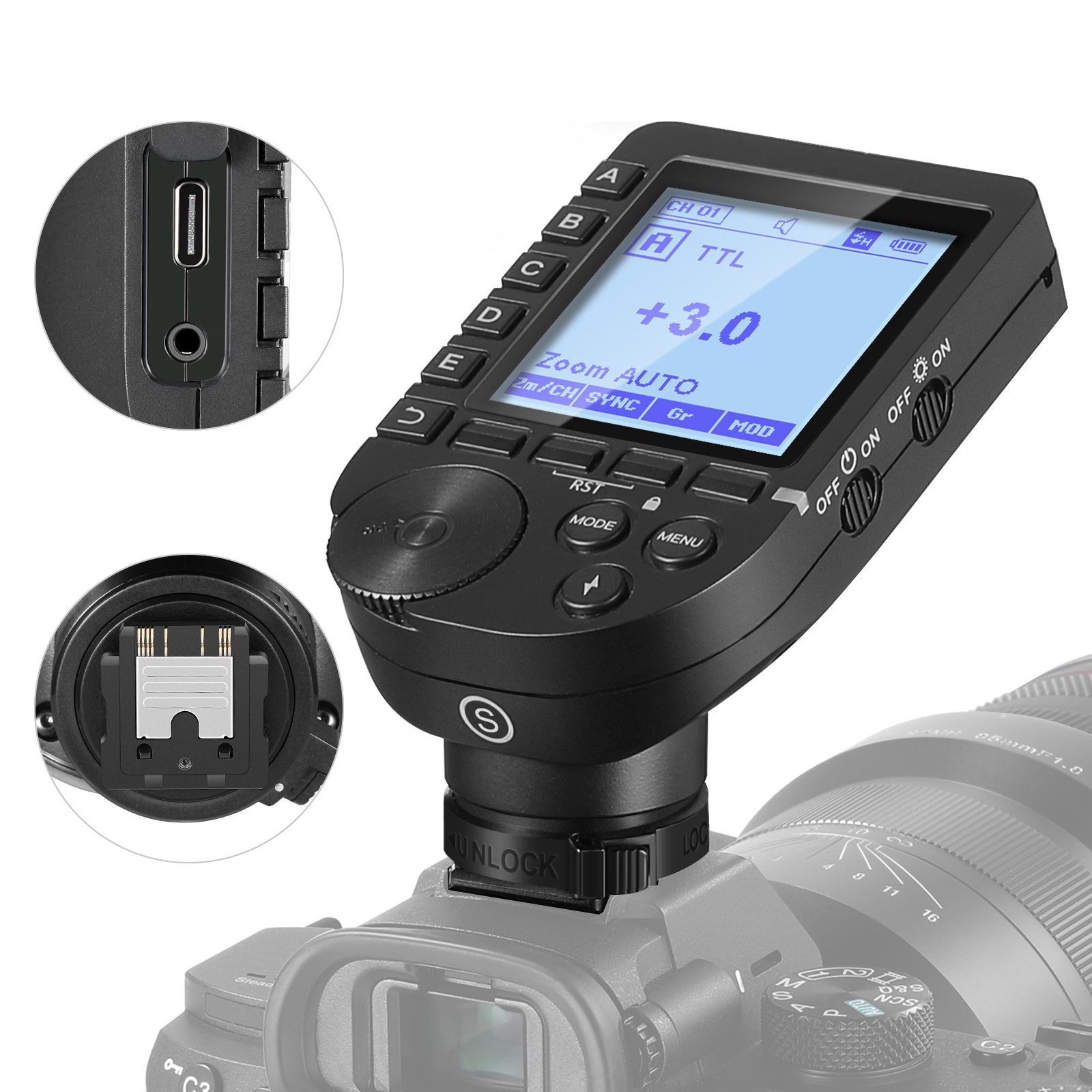 NEEWER QPRO-S TTL Wireless Flash Trigger Compatible with Sony 1 