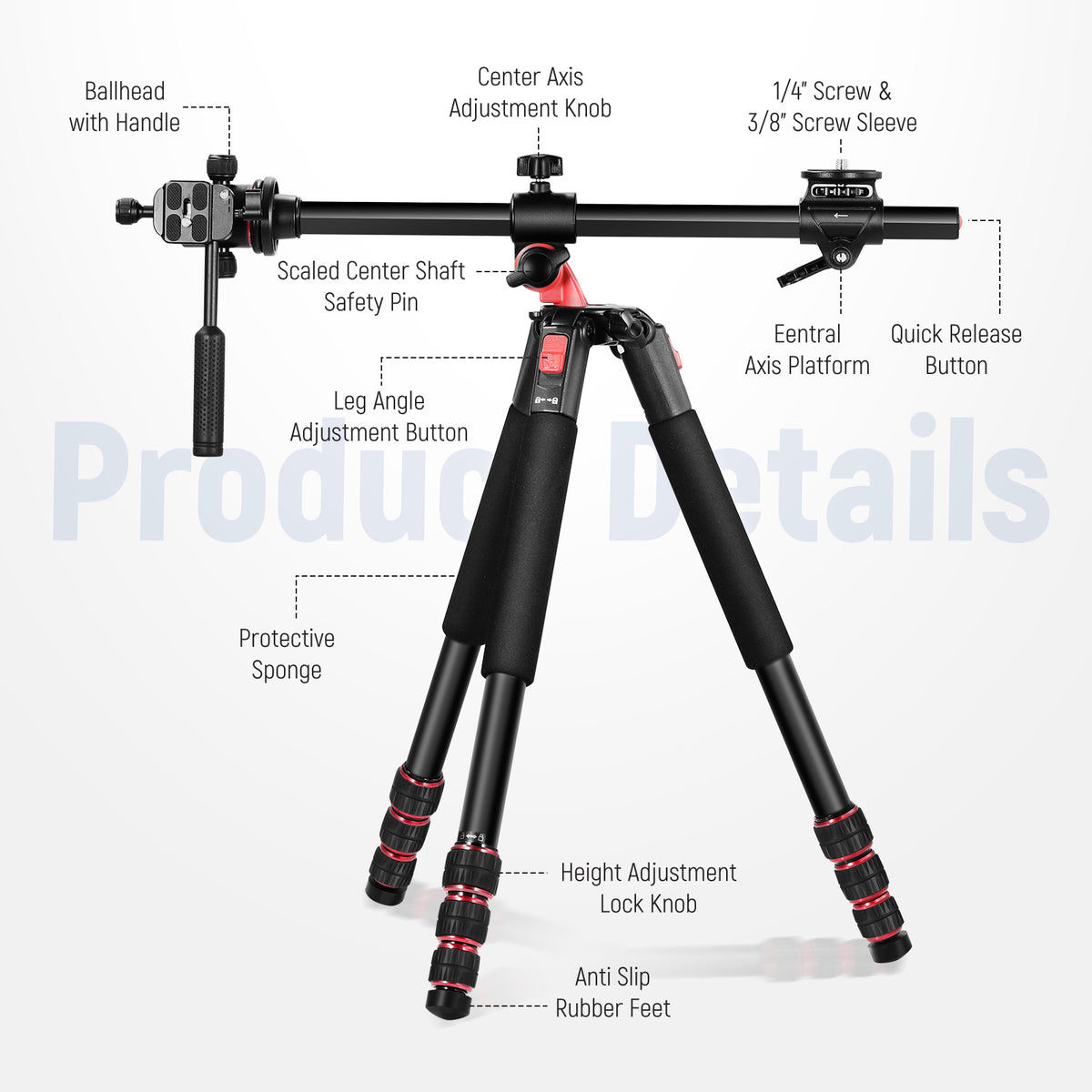 NEEWER TP27 73.6" Horizontal Tripod NEEWER