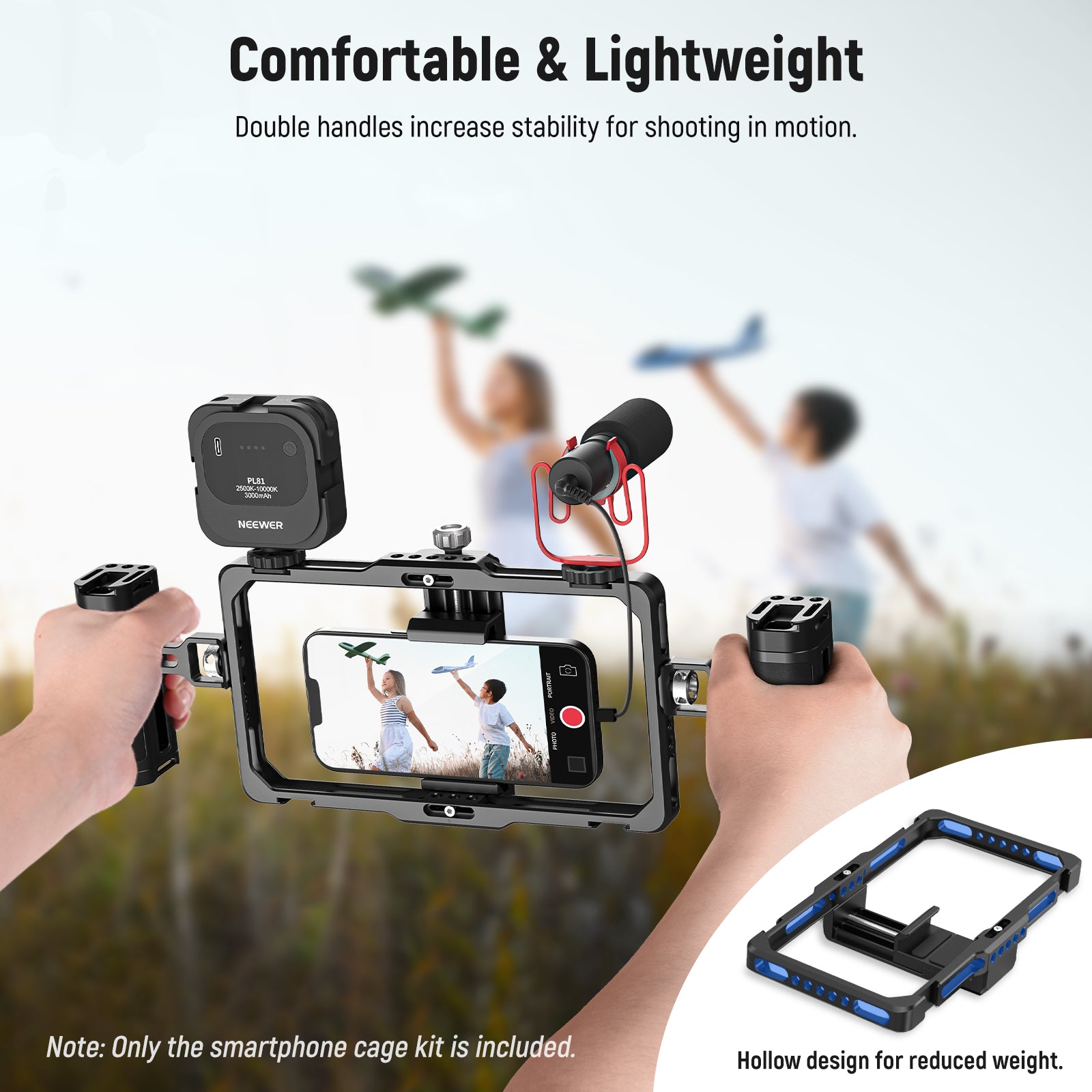 Simple Phone Rig NEEWER PA009 Upgraded Phone Rig Vlogging Kit - NEEWER